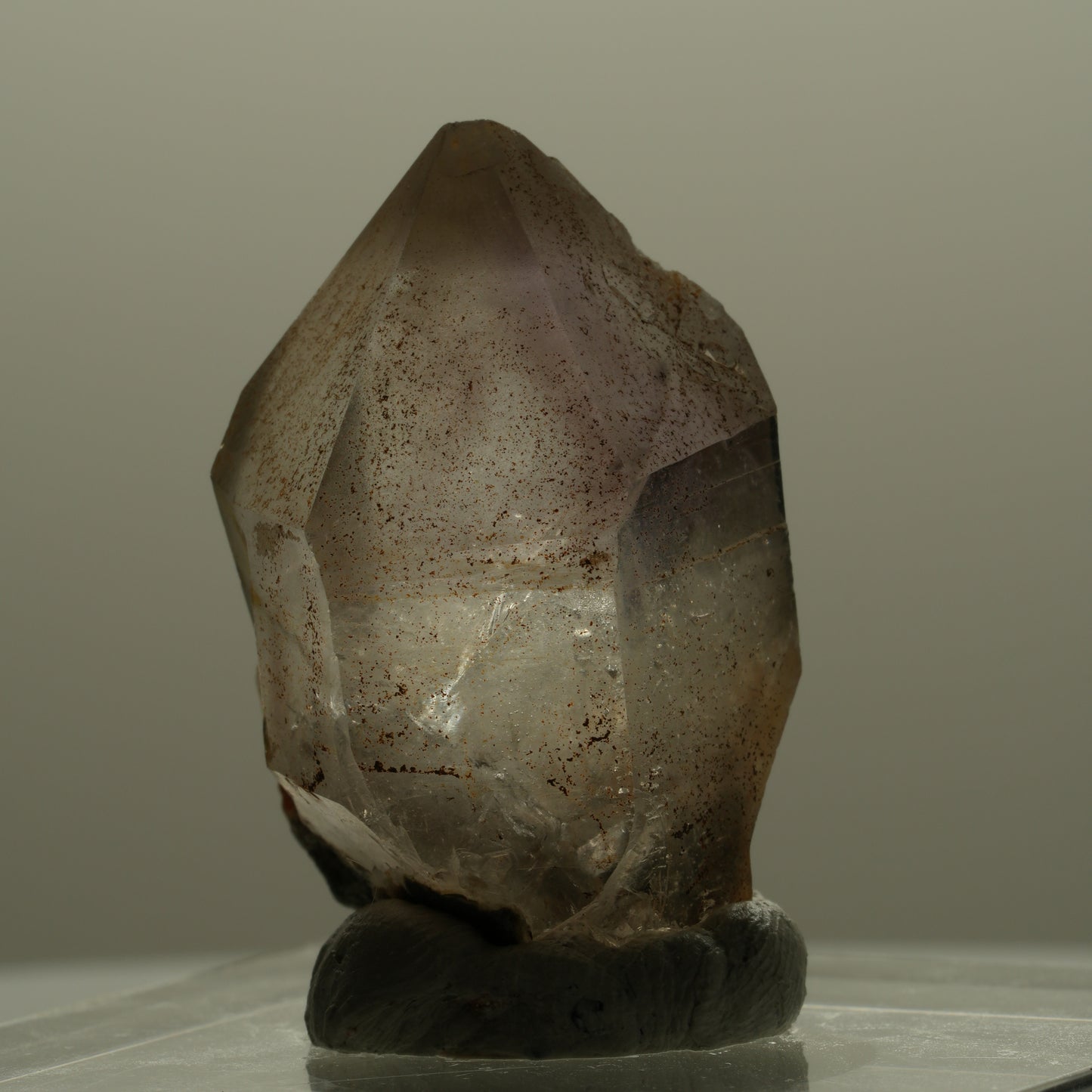 Seltene Phantom Rauchquarz Skelett Zepter Spitze Goboboseb, Namibia 38*23*22mm #14110