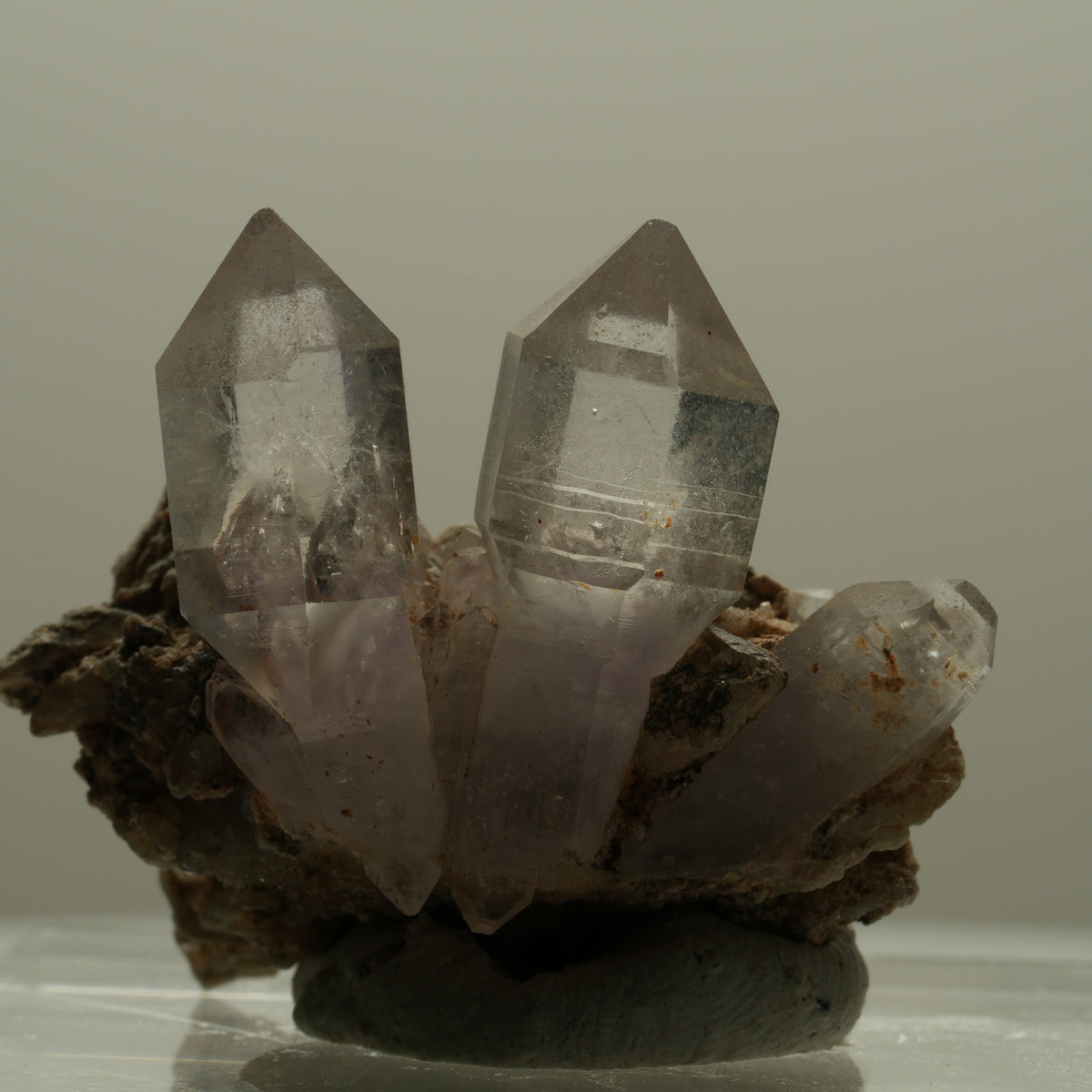 Klare Skelett Phantom Amethyst Zepter auf Matrix Goboboseb, Namibia 39*29*27mm #14114