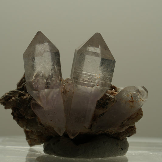 Klare Skelett Phantom Amethyst Zepter auf Matrix Goboboseb, Namibia 39*29*27mm #14114