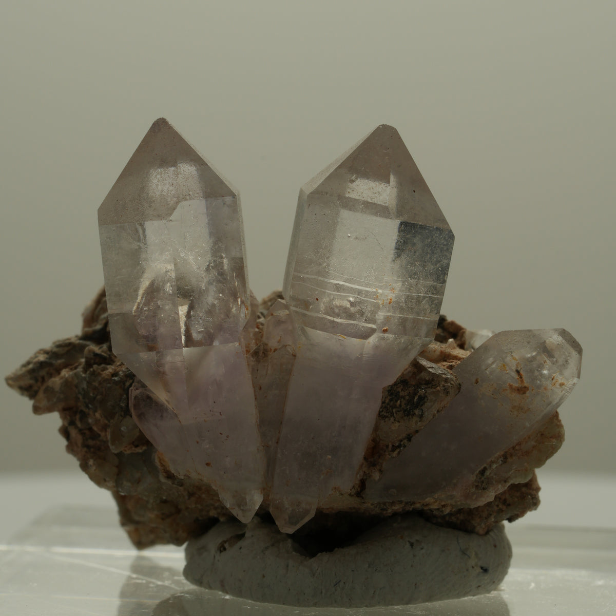Klare Skelett Phantom Amethyst Zepter auf Matrix Goboboseb, Namibia 39*29*27mm #14114