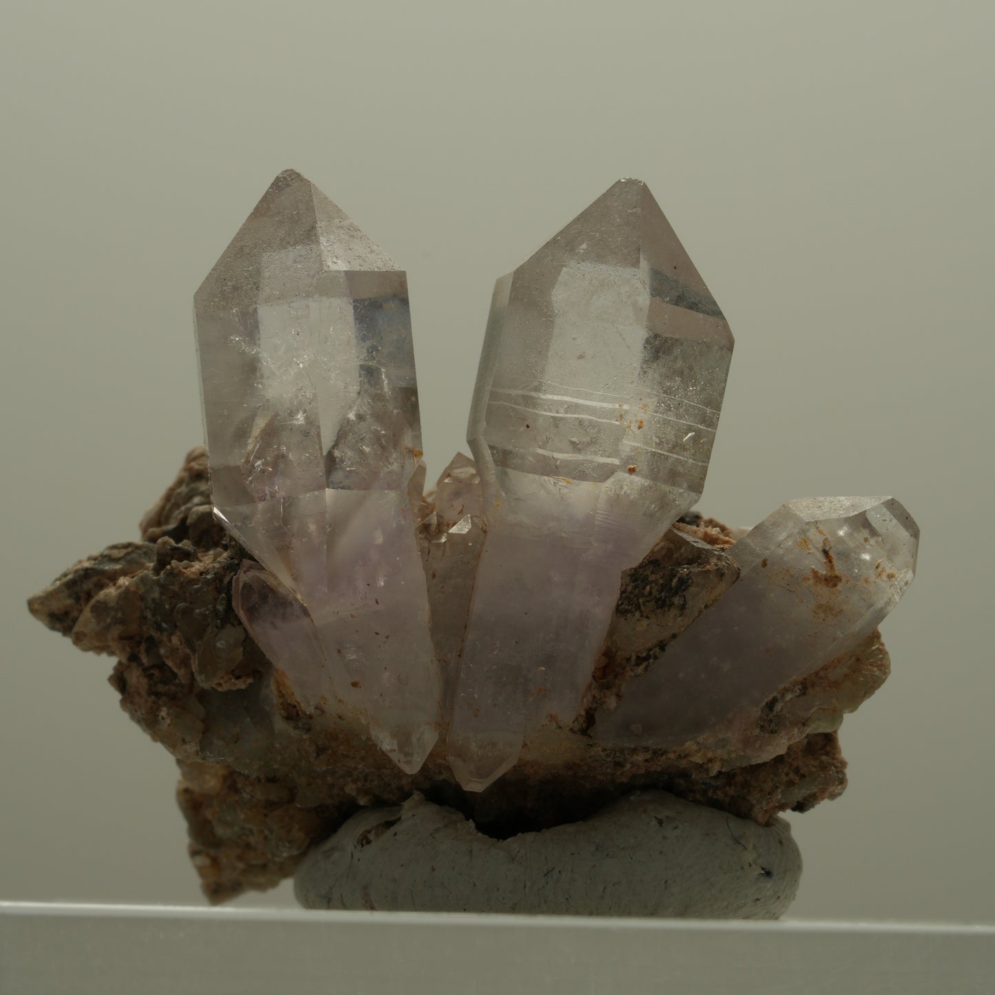 Klare Skelett Phantom Amethyst Zepter auf Matrix Goboboseb, Namibia 39*29*27mm #14114