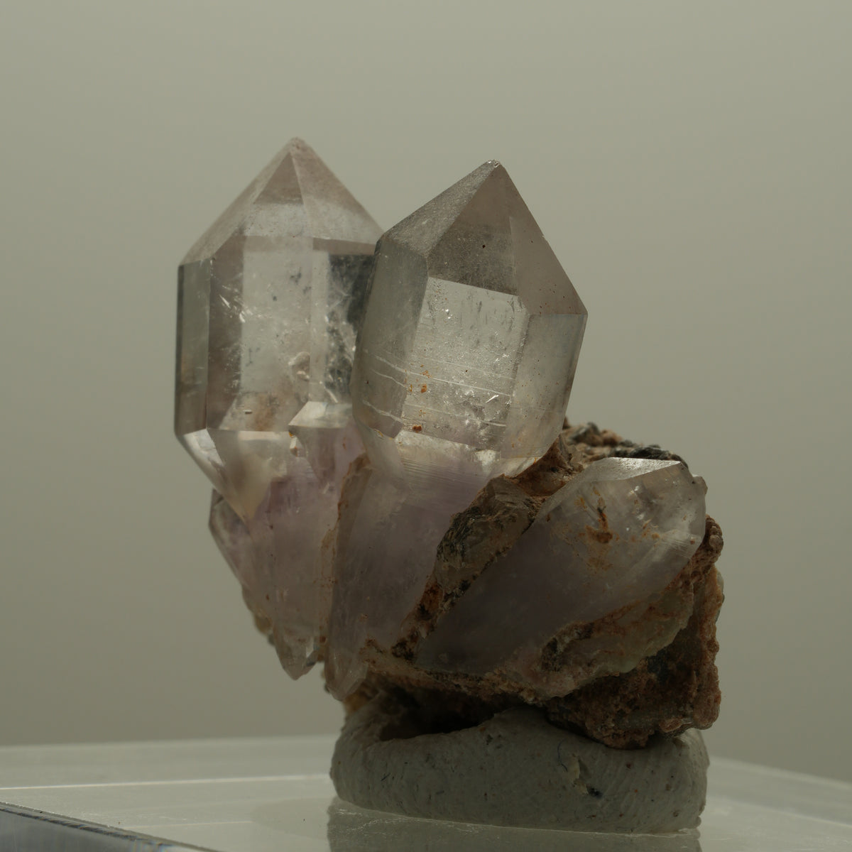 Klare Skelett Phantom Amethyst Zepter auf Matrix Goboboseb, Namibia 39*29*27mm #14114