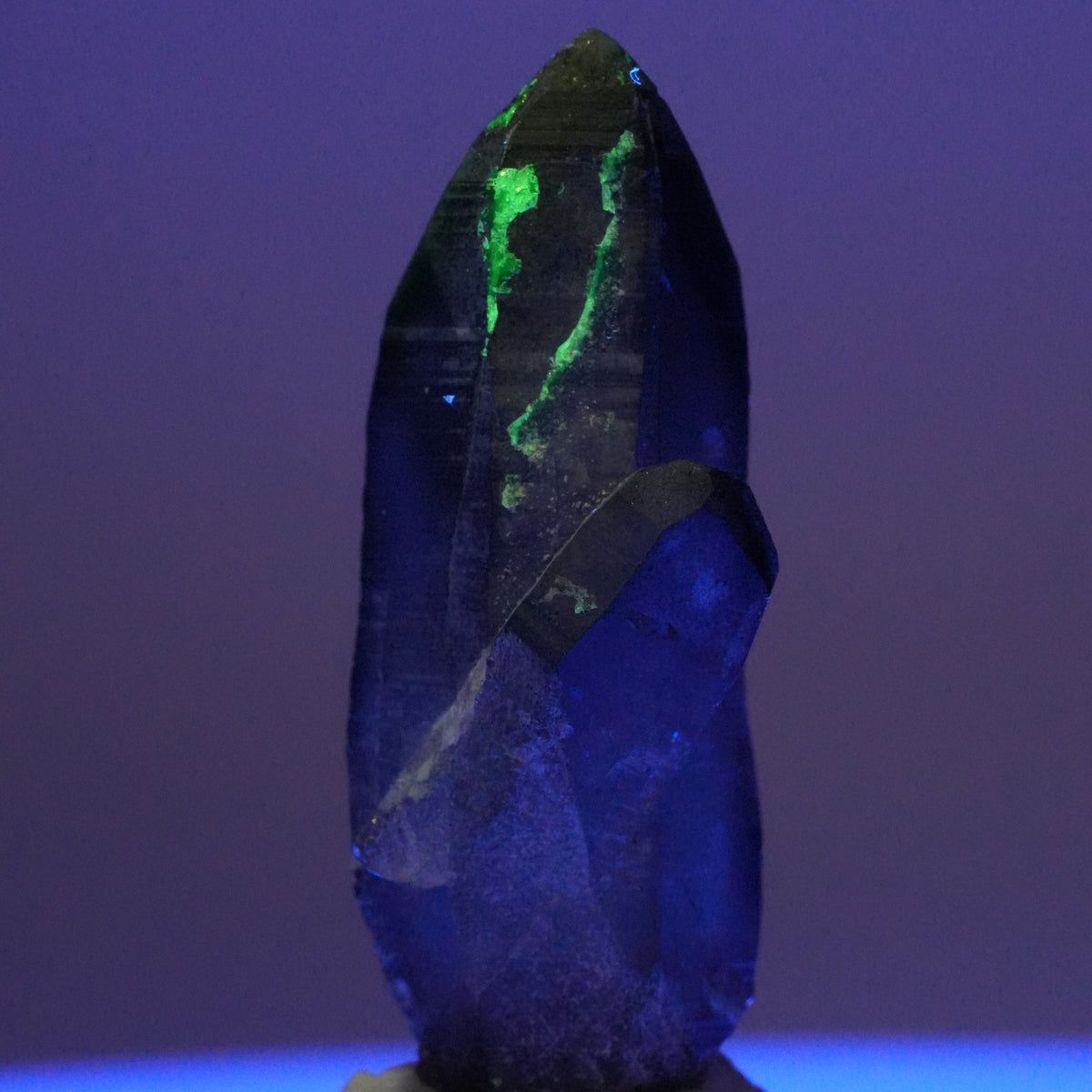 Skelett Rauchquarz Kristall Spitze mit Hyalit Opal Erongo, Namibia 47*20*13mm #14116
