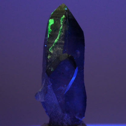 Skelett Rauchquarz Kristall Spitze mit Hyalit Opal Erongo, Namibia 47*20*13mm #14116