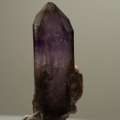 Skelett Phantom Amethyst Eisen Zepter auf Matrix Brandberg, Namibia 50*28*15mm #14117