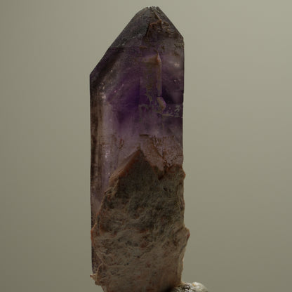 Skelett Phantom Amethyst Eisen Zepter auf Matrix Brandberg, Namibia 50*28*15mm #14117