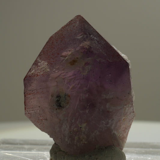 Seltene Phantom Skelett Amethyst mit Eisen Spitze Brandberg, Namibia 34*27*27mm #14118
