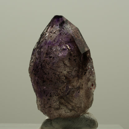 Seltene Phantom Skelett Amethyst Zepter mit Eisen Spitze Brandberg, Namibia 26*15*11mm #14120
