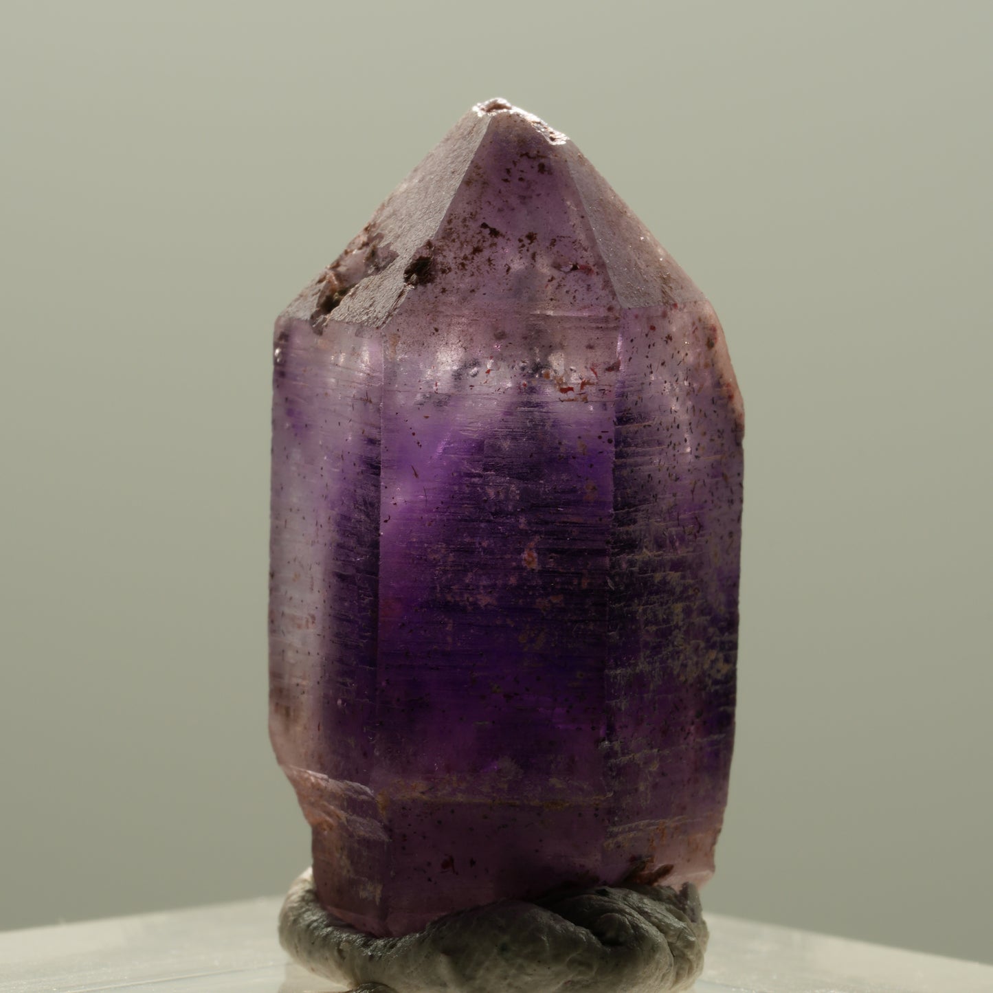 Seltene Phantom Amethyst Skelett Zepter Spitze Brandberg, Namibia 26*13*15mm #14122
