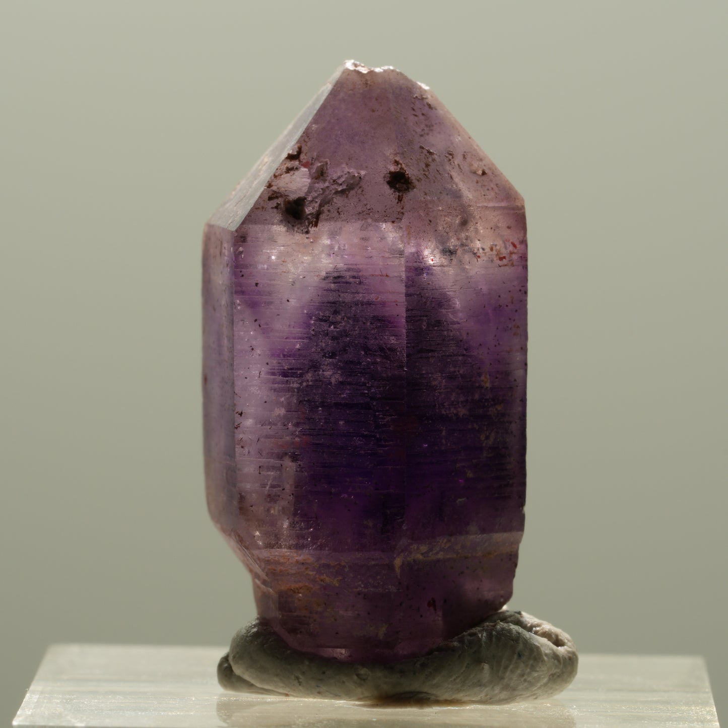 Seltene Phantom Amethyst Skelett Zepter Spitze Brandberg, Namibia 26*13*15mm #14122