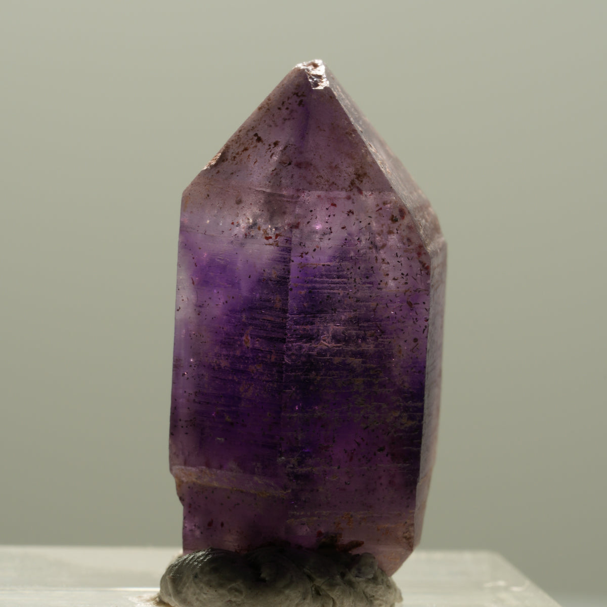 Seltene Phantom Amethyst Skelett Zepter Spitze Brandberg, Namibia 26*13*15mm #14122