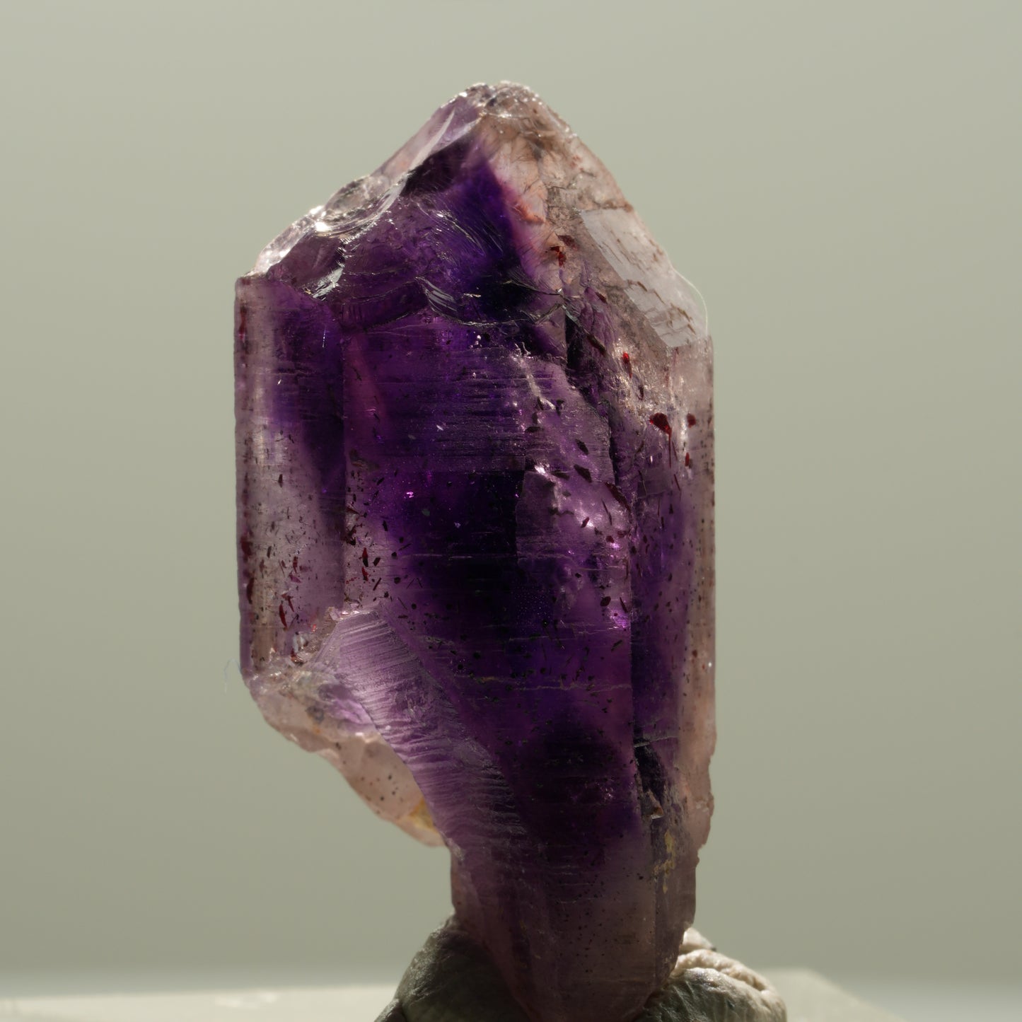 Seltene Phantom Amethyst Skelett Zepter Spitze Brandberg, Namibia 30*12*12mm #14123