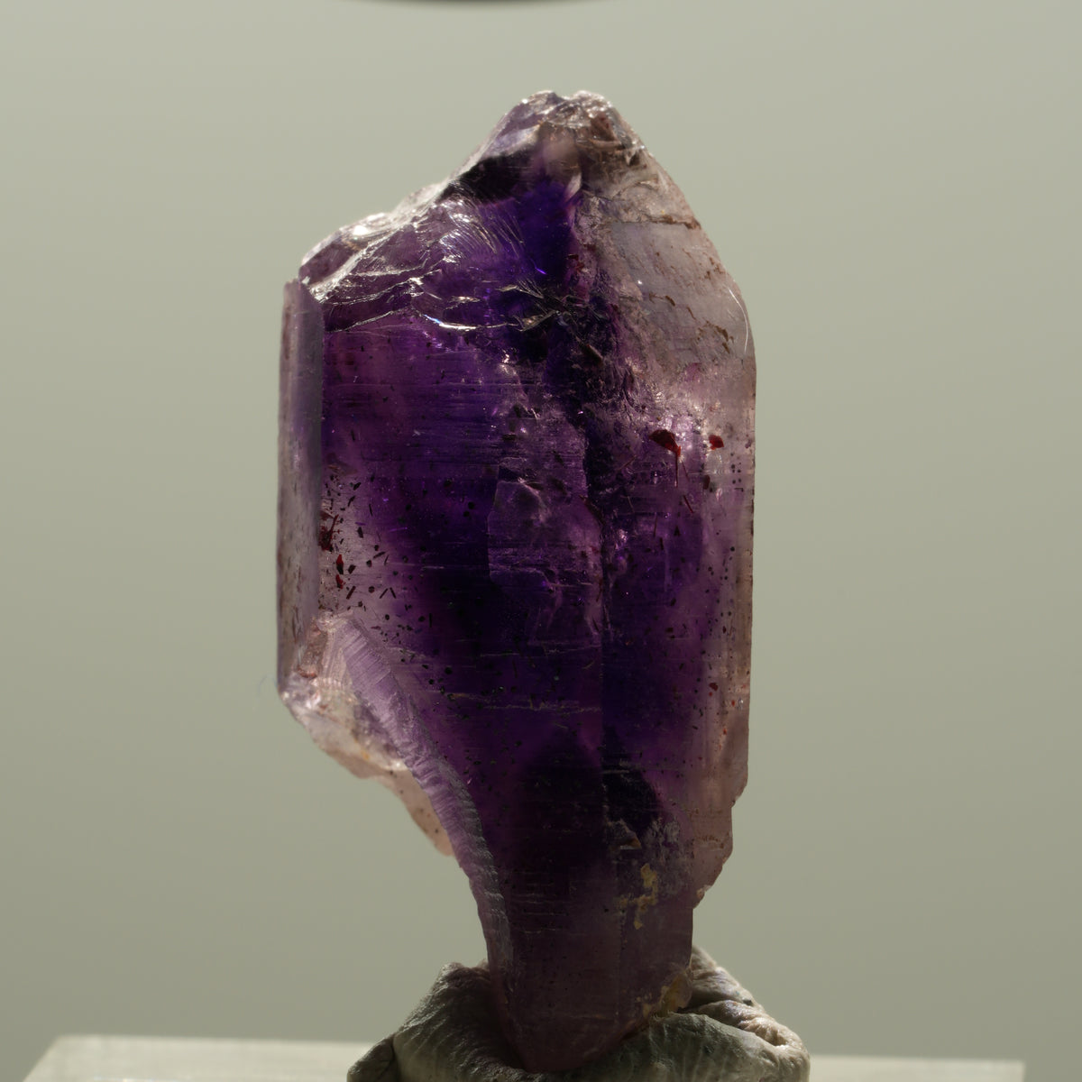 Seltene Phantom Amethyst Skelett Zepter Spitze Brandberg, Namibia 30*12*12mm #14123