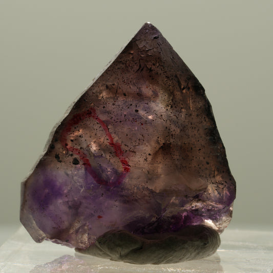 Enhydro Skelett Phantom Amethyst Spitze, 1x Blase Brandberg, Namibia 24*23*11mm #14125