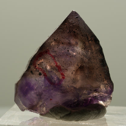 Enhydro Skelett Phantom Amethyst Spitze, 1x Blase Brandberg, Namibia 24*23*11mm #14125