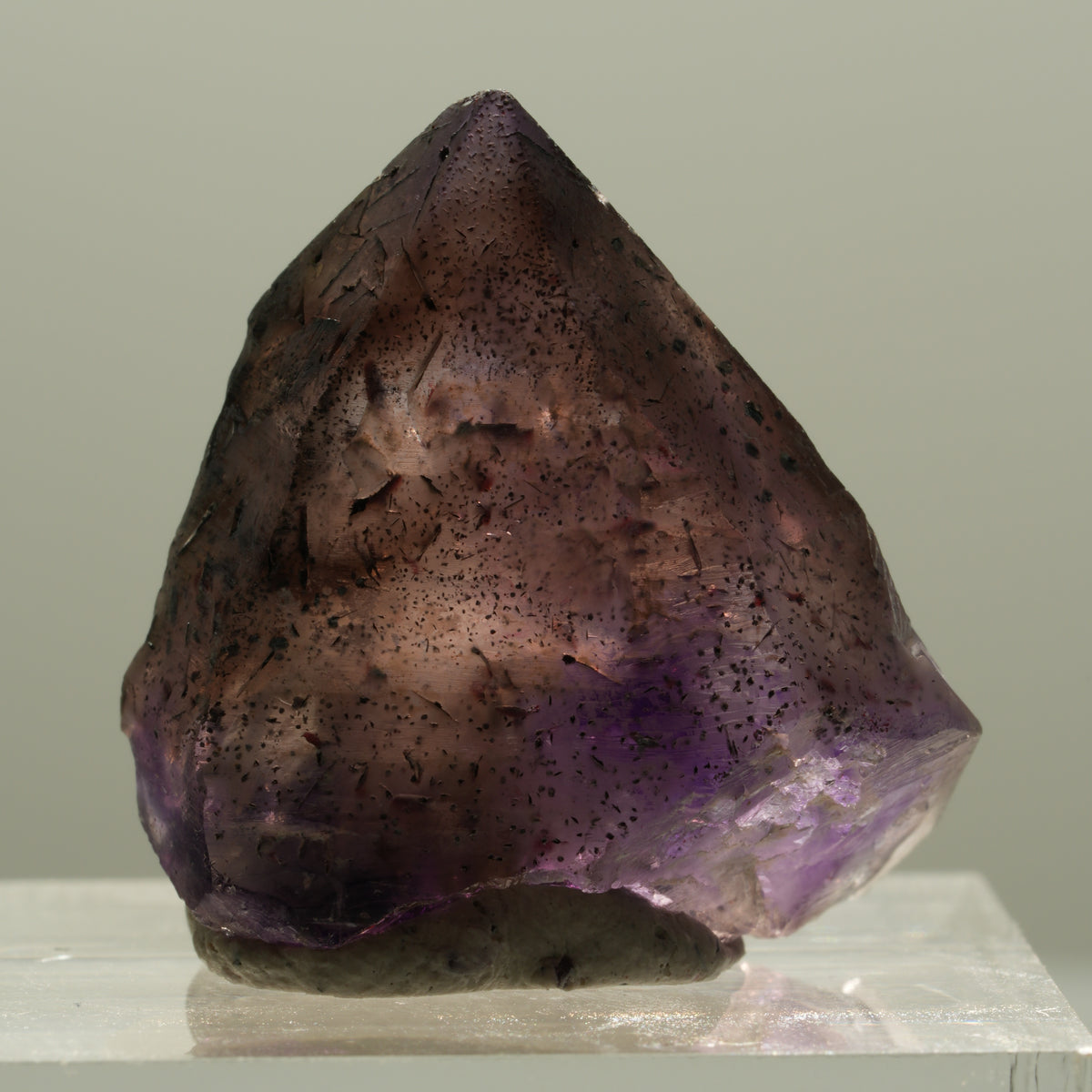 Enhydro Skelett Phantom Amethyst Spitze, 1x Blase Brandberg, Namibia 24*23*11mm #14125