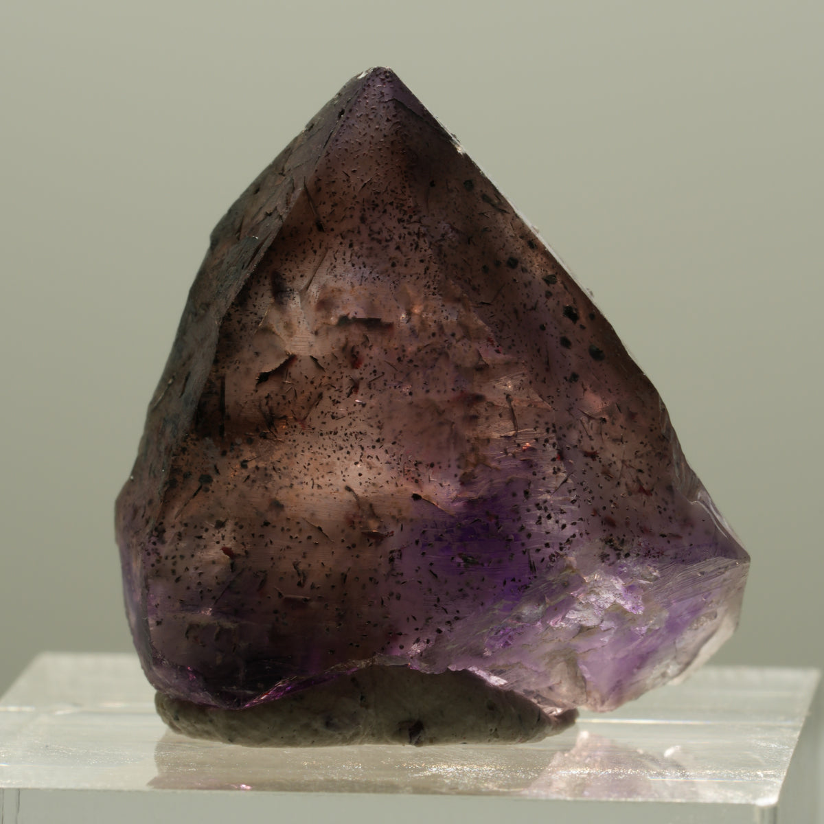 Enhydro Skelett Phantom Amethyst Spitze, 1x Blase Brandberg, Namibia 24*23*11mm #14125