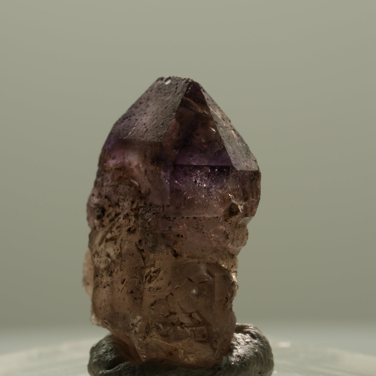 Seltene Phantom Amethyst Skelett Zepter Spitze Brandberg, Namibia 21*17*9mm #14126
