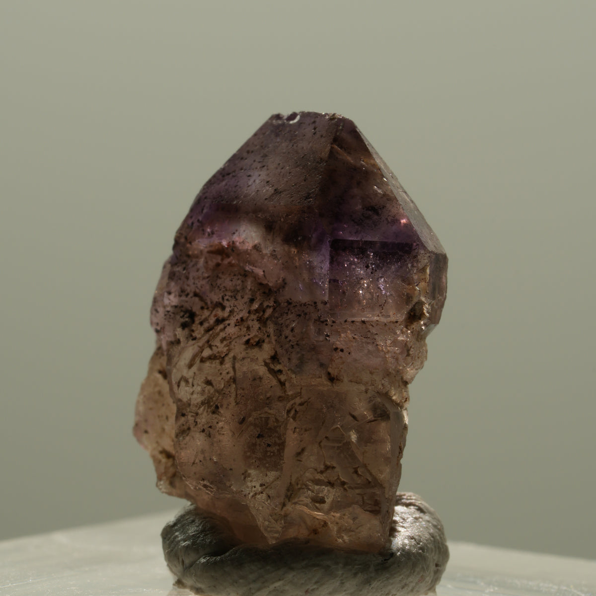Seltene Phantom Amethyst Skelett Zepter Spitze Brandberg, Namibia 21*17*9mm #14126