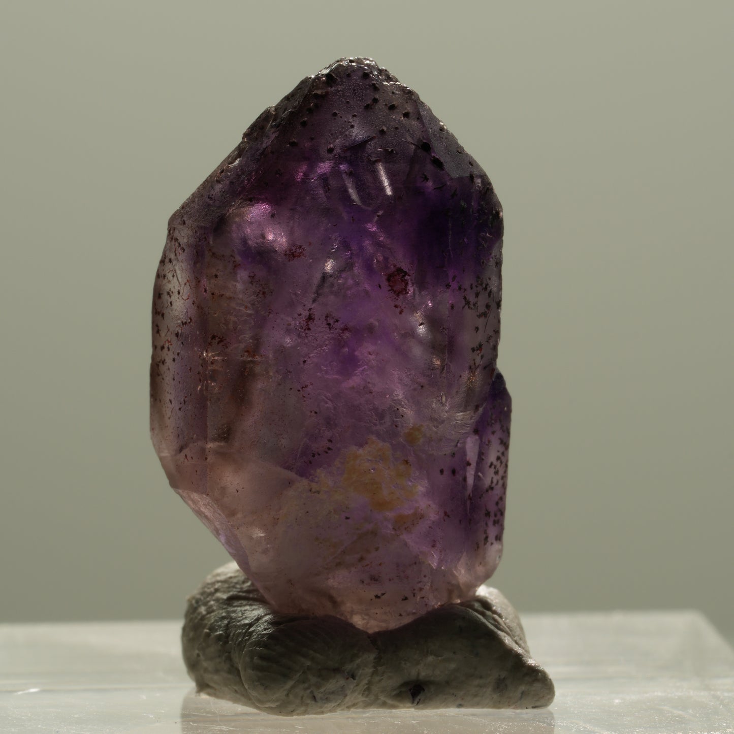 Seltene Skelett Phantom Amethyst Spitze Brandberg, Namibia 22*12*12mm #14127
