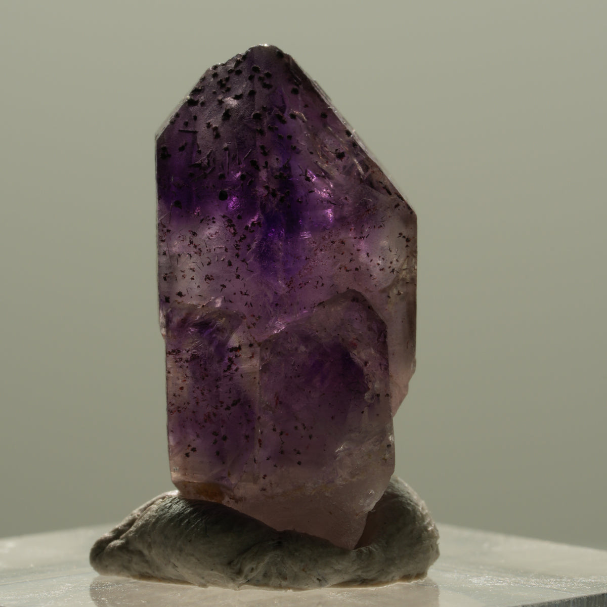 Seltene Skelett Phantom Amethyst Spitze Brandberg, Namibia 22*12*12mm #14127