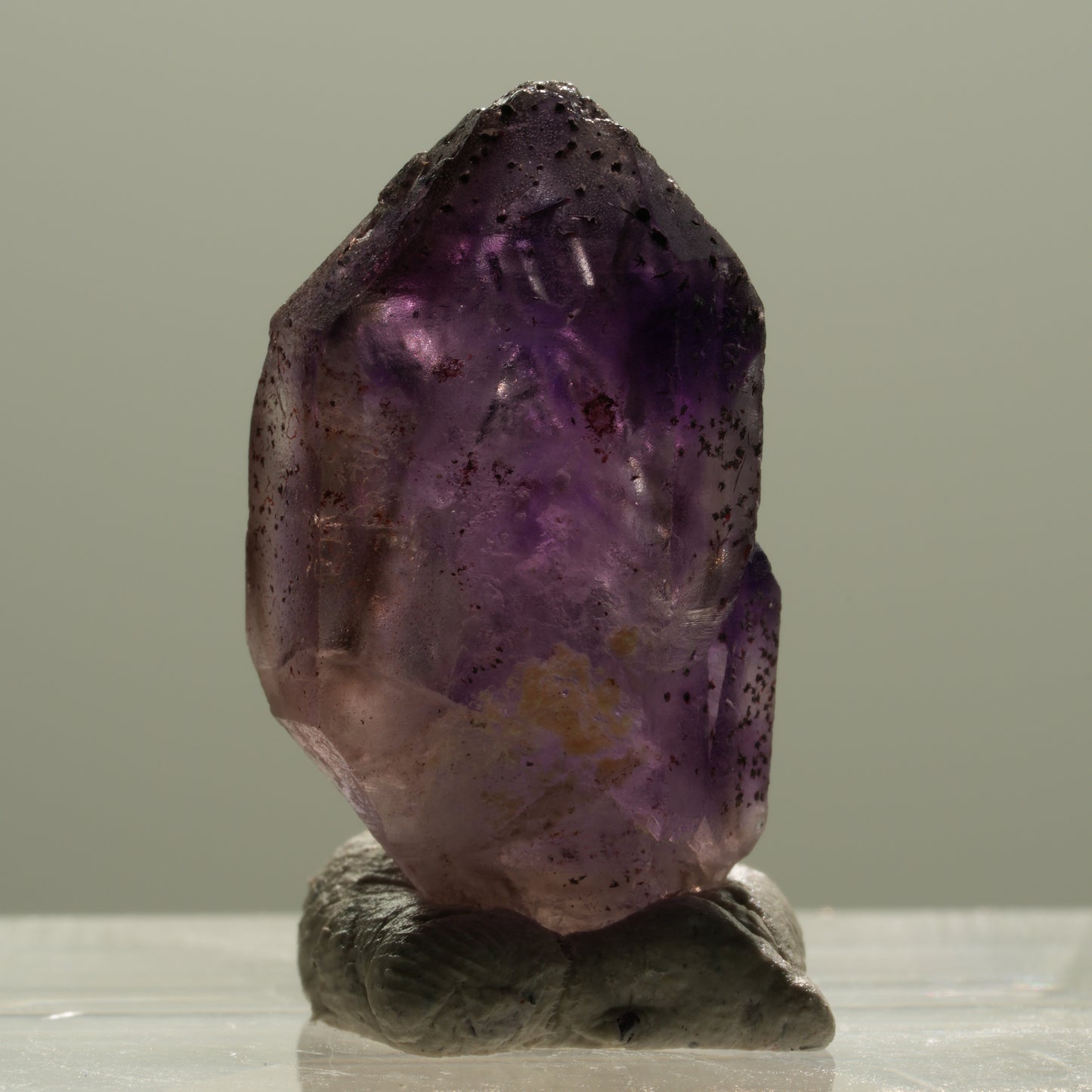 Seltene Skelett Phantom Amethyst Spitze Brandberg, Namibia 22*12*12mm #14127