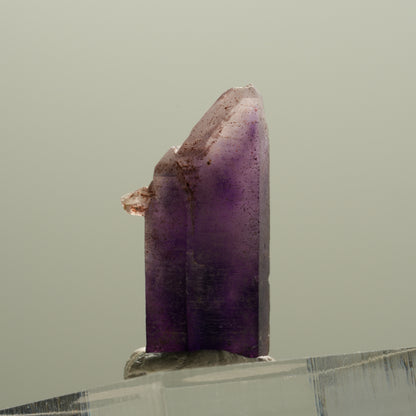 Seltene Phantom Skelett Amethyst mit Eisen Spitze Brandberg, Namibia 24*14*9mm #14129