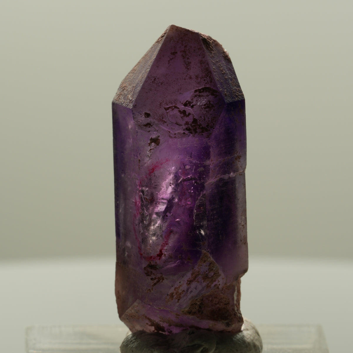 Enhydro Skelett Phantom Amethyst Spitze, 1x Blase Brandberg, Namibia 32*12*11mm #14130