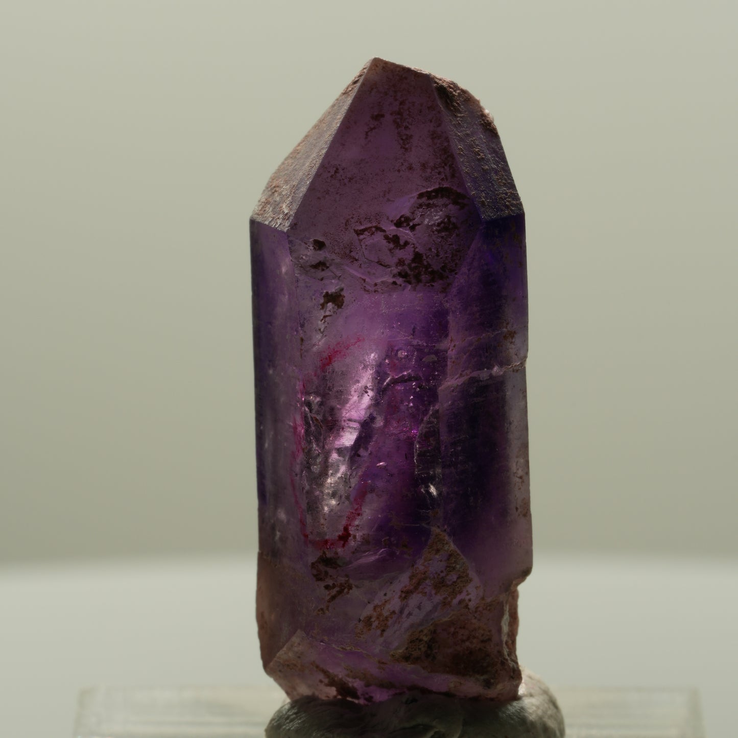 Enhydro Skelett Phantom Amethyst Spitze, 1x Blase Brandberg, Namibia 32*12*11mm #14130