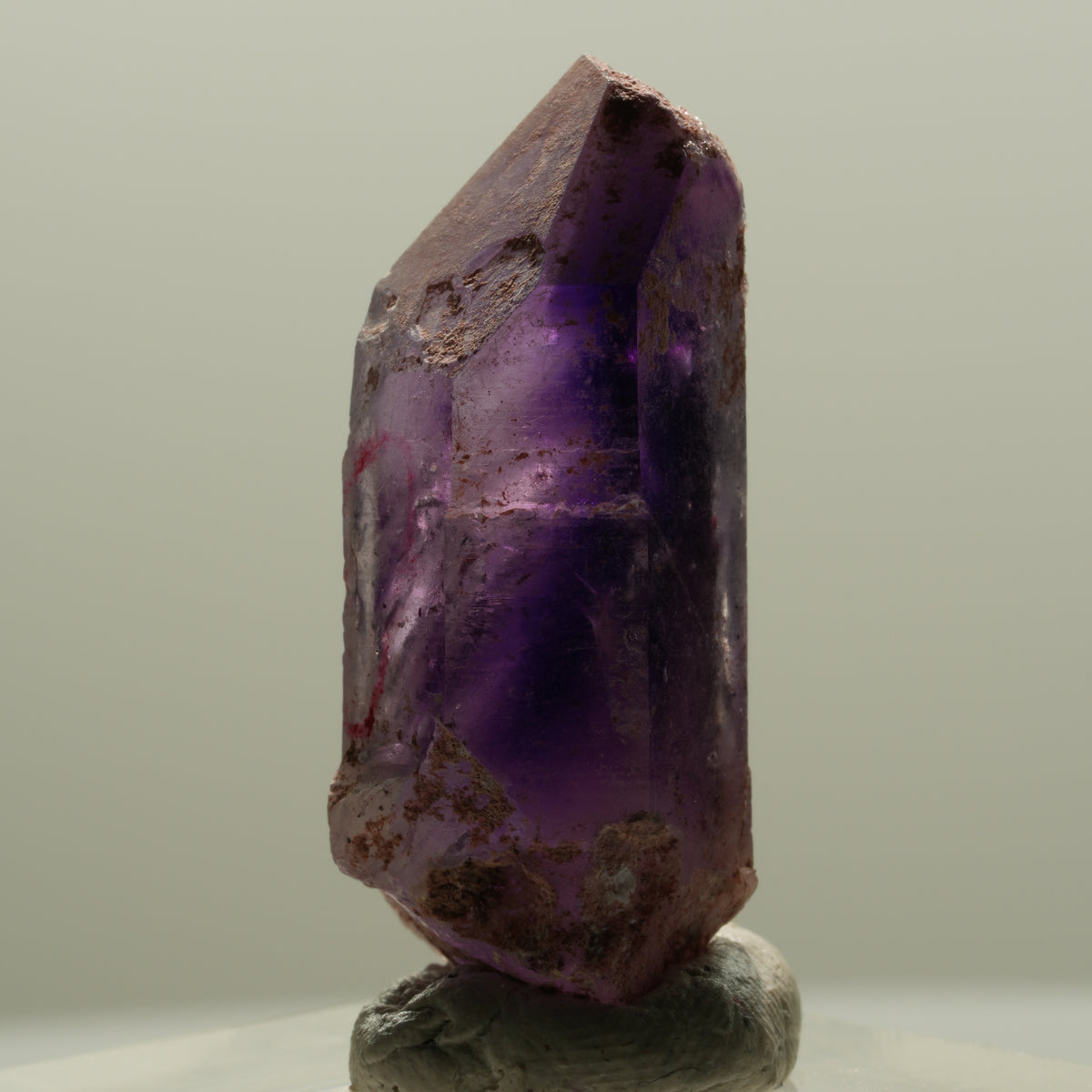 Enhydro Skelett Phantom Amethyst Spitze, 1x Blase Brandberg, Namibia 32*12*11mm #14130