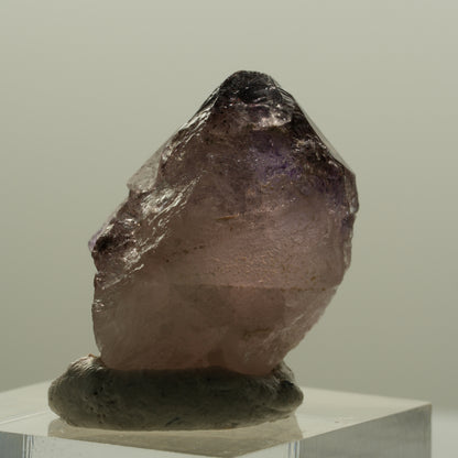 Seltene Phantom Skelett Amethyst mit Eisen Spitze Brandberg, Namibia 27*23*18mm #14132