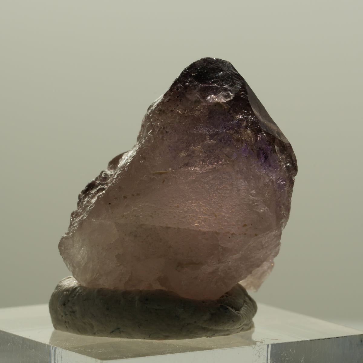 Seltene Phantom Skelett Amethyst mit Eisen Spitze Brandberg, Namibia 27*23*18mm #14132