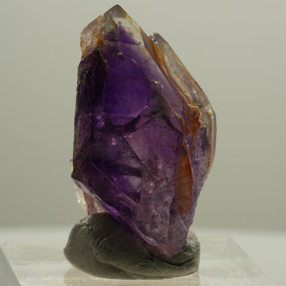Seltene Phantom Skelett Amethyst mit Eisen Spitze Brandberg, Namibia 33*17*10mm #14134