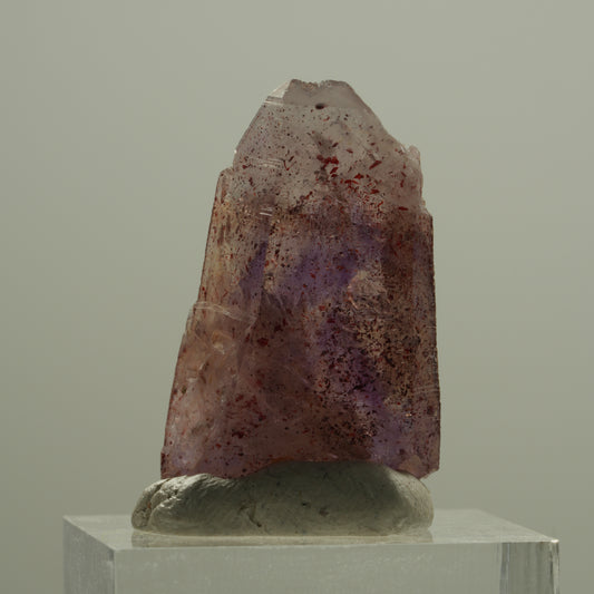 Seltene Phantom Skelett Amethyst mit Eisen Spitze Brandberg, Namibia 30*19*10mm #14137