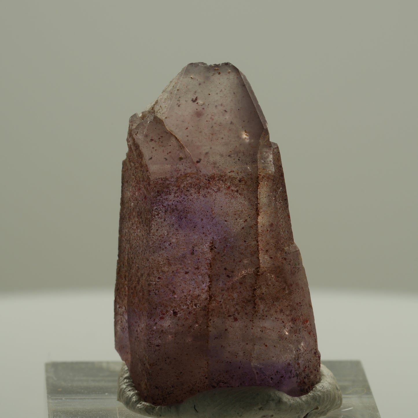 Seltene Phantom Skelett Amethyst mit Eisen Spitze Brandberg, Namibia 30*19*10mm #14137