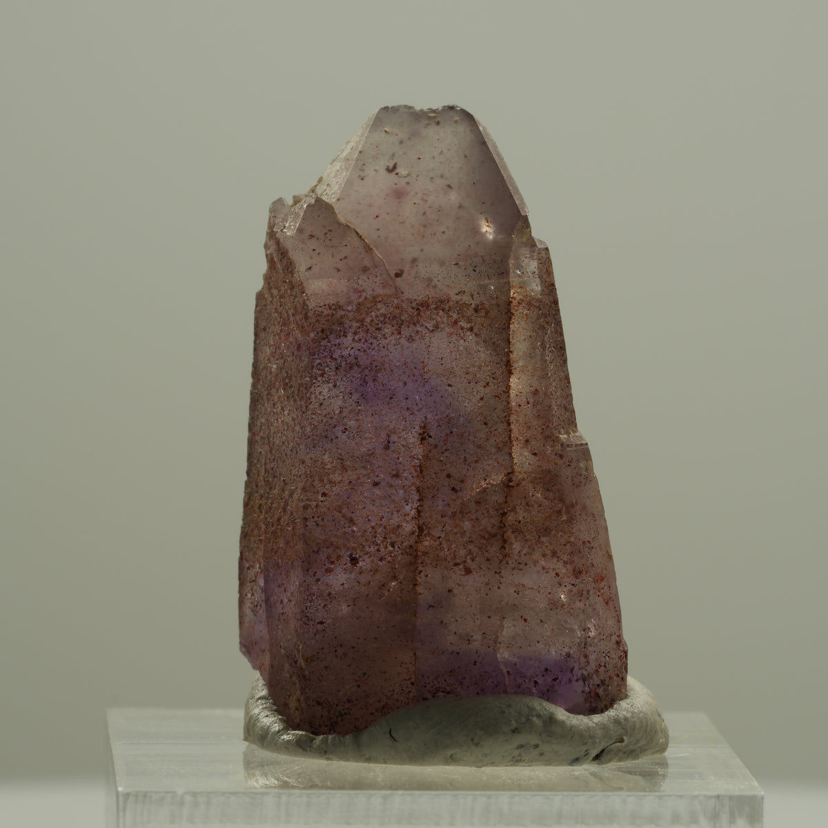 Seltene Phantom Skelett Amethyst mit Eisen Spitze Brandberg, Namibia 30*19*10mm #14137
