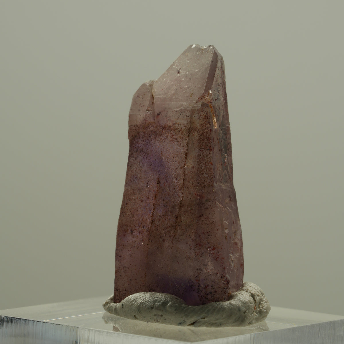 Seltene Phantom Skelett Amethyst mit Eisen Spitze Brandberg, Namibia 30*19*10mm #14137