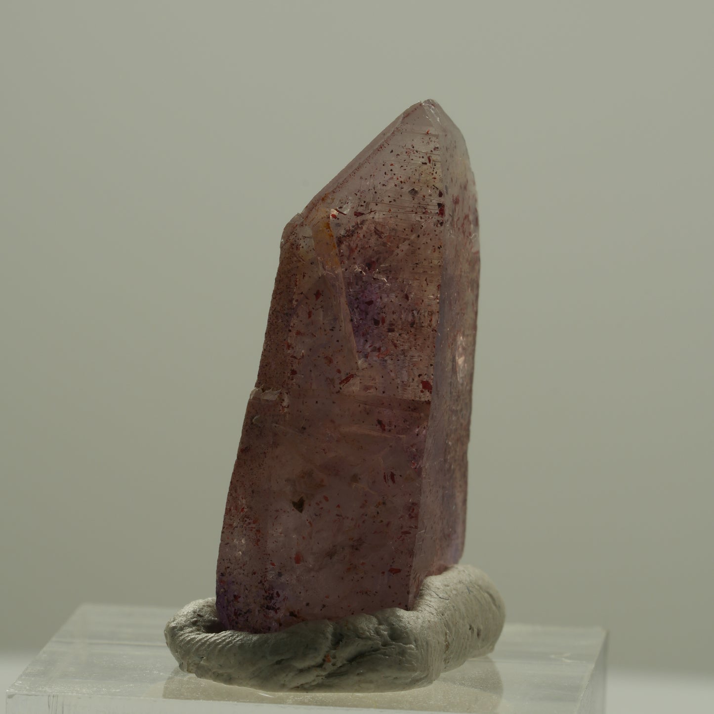 Seltene Phantom Skelett Amethyst mit Eisen Spitze Brandberg, Namibia 30*19*10mm #14137