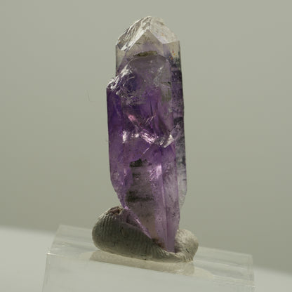 Seltene Phantom Skelett Amethyst mit Eisen Spitze Brandberg, Namibia 35*15*9mm #14138