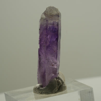 Seltene Phantom Skelett Amethyst mit Eisen Spitze Brandberg, Namibia 35*15*9mm #14138