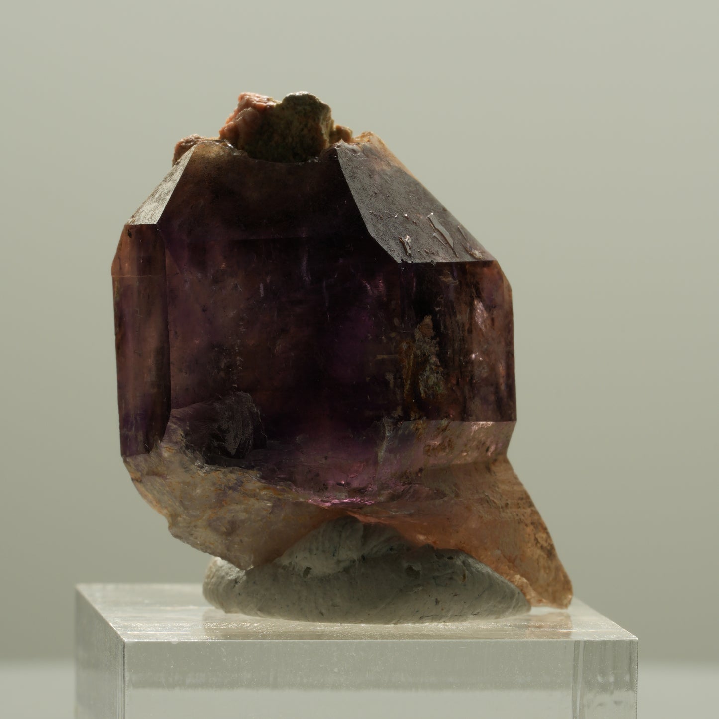 Seltene Phantom Amethyst Skelett Zepter Spitze Brandberg, Namibia 36*24*21mm #14139