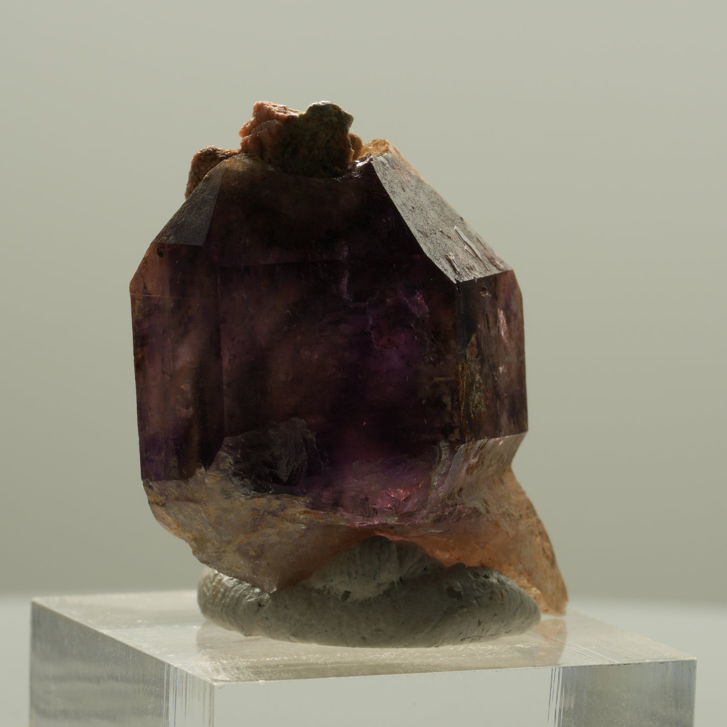 Seltene Phantom Amethyst Skelett Zepter Spitze Brandberg, Namibia 36*24*21mm #14139
