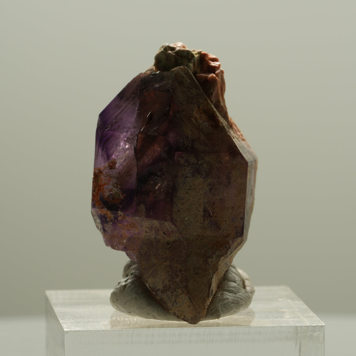 Seltene Phantom Amethyst Skelett Zepter Spitze Brandberg, Namibia 36*24*21mm #14139