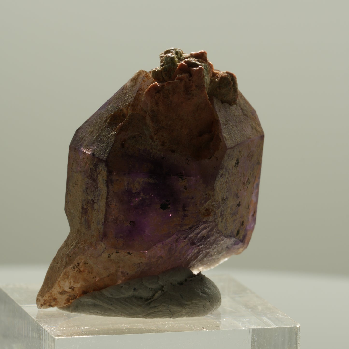 Seltene Phantom Amethyst Skelett Zepter Spitze Brandberg, Namibia 36*24*21mm #14139
