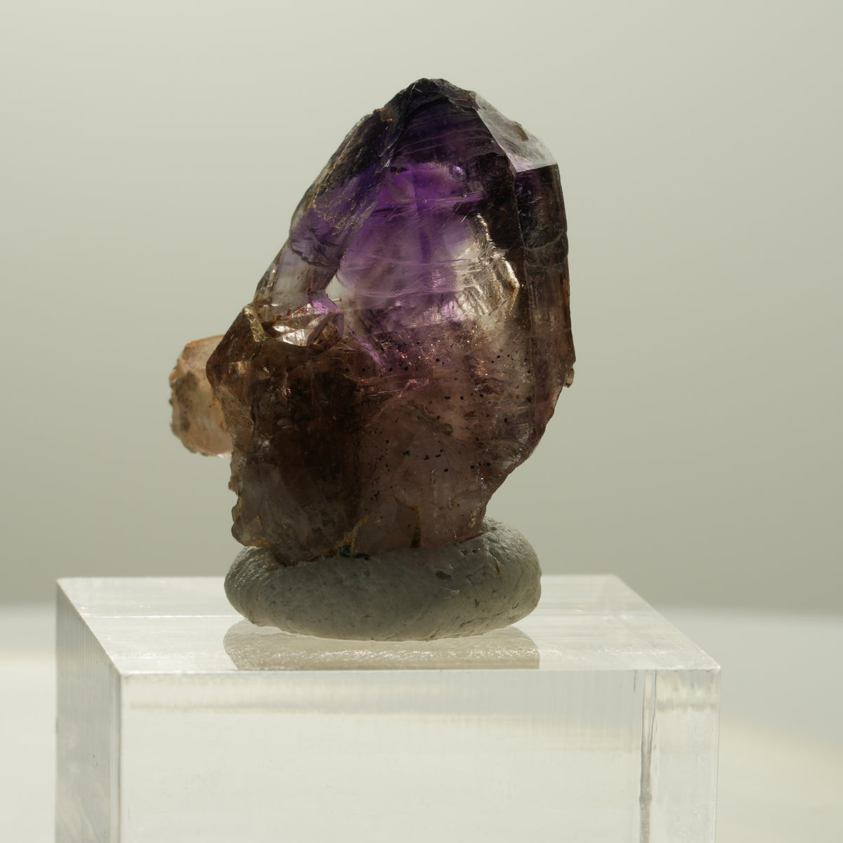 Seltene Skelett Phantom Amethyst Spitze Brandberg, Namibia 27*23*15mm #14140