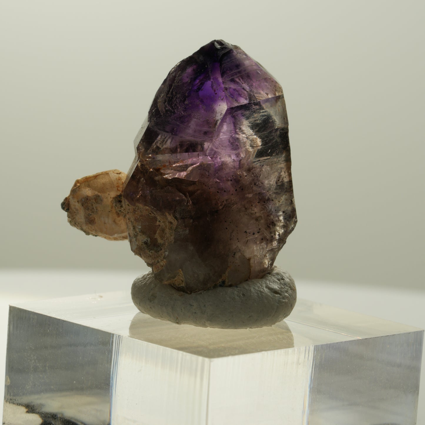 Seltene Skelett Phantom Amethyst Spitze Brandberg, Namibia 27*23*15mm #14140
