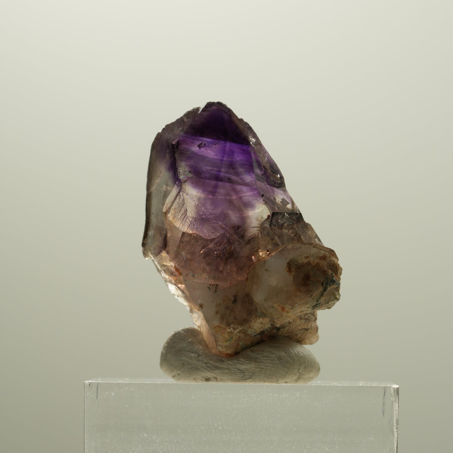 Seltene Skelett Phantom Amethyst Spitze Brandberg, Namibia 27*23*15mm #14140