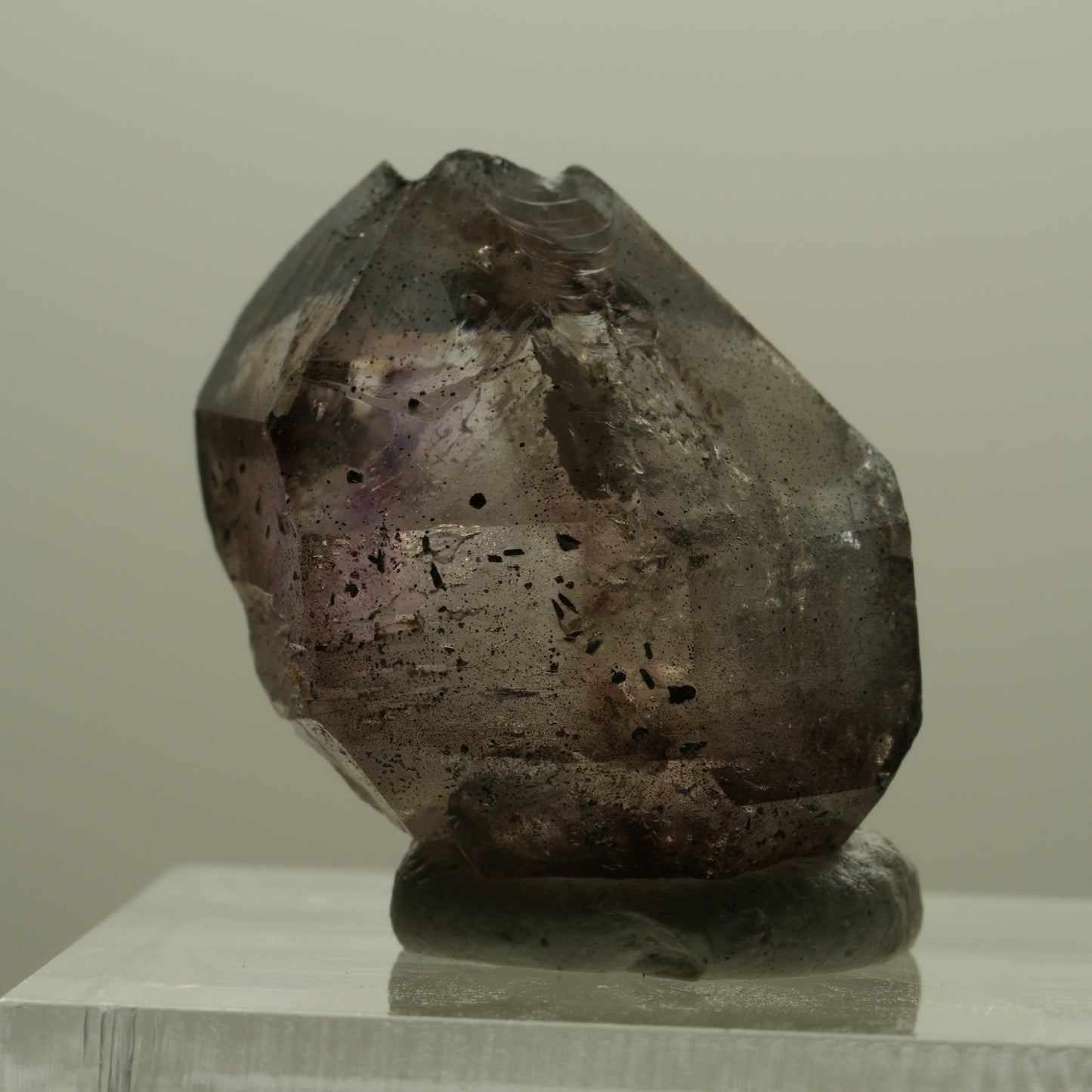 Seltene Phantom Amethyst mit Eisen Spitze Goboboseb, Namibia 23*18*13mm #14144