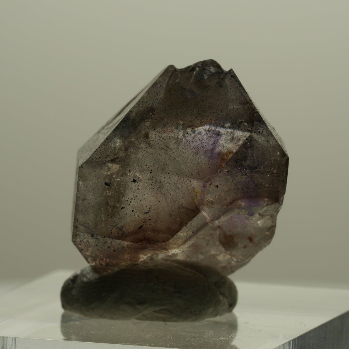 Seltene Phantom Amethyst mit Eisen Spitze Goboboseb, Namibia 23*18*13mm #14144