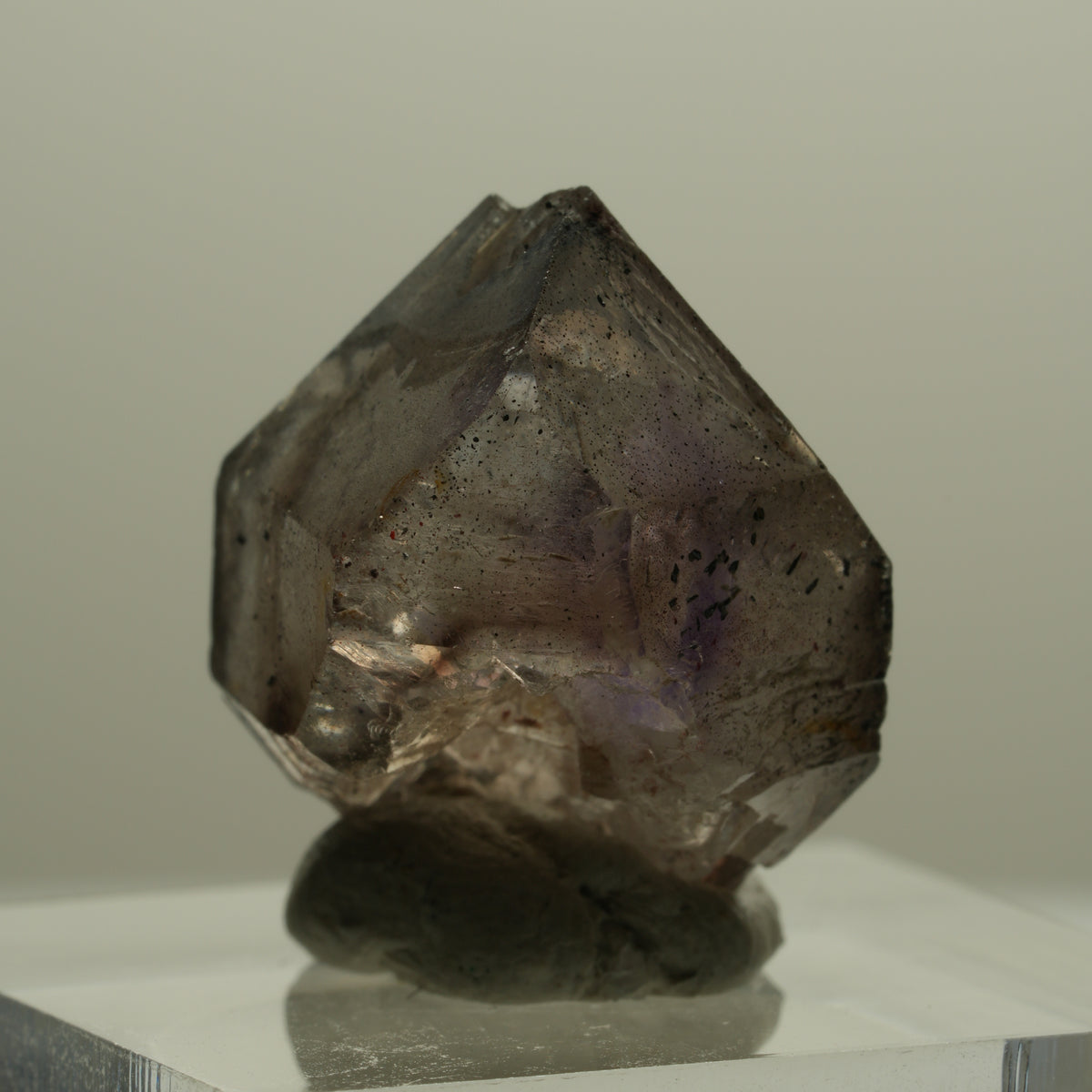 Seltene Phantom Amethyst mit Eisen Spitze Goboboseb, Namibia 23*18*13mm #14144
